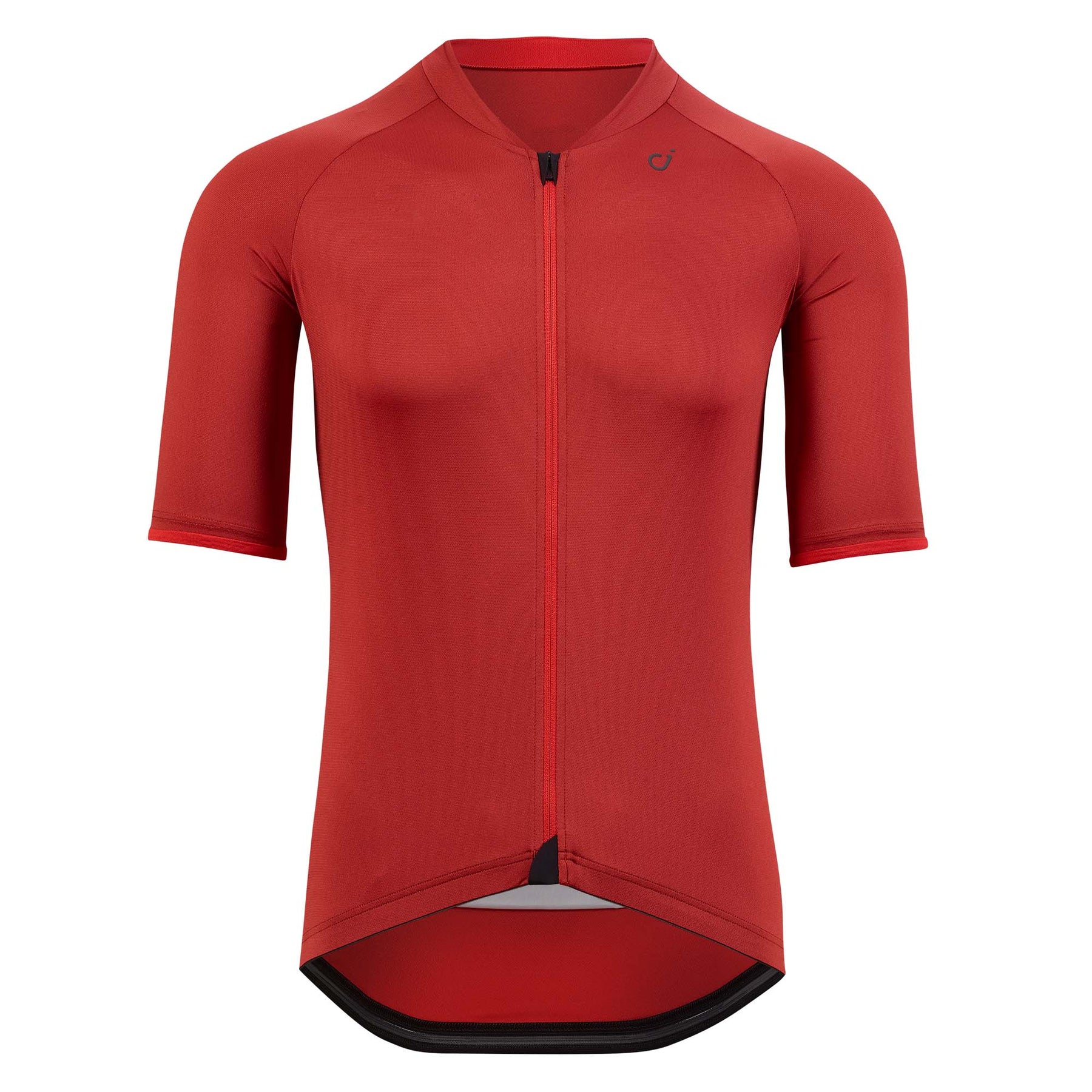 Spring Summer, Signature jersey in oxide red.